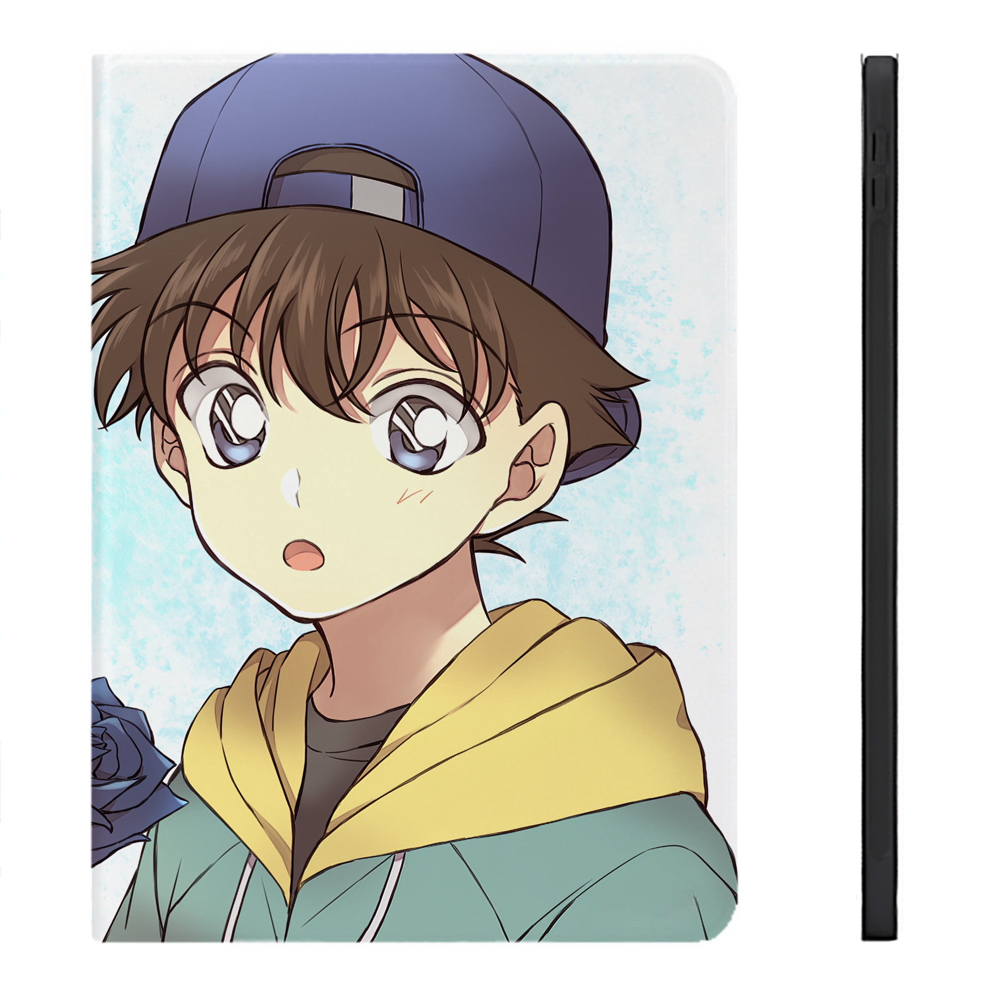 （画像用） 名探偵コナン Detective Conan IPadケース ペンホルダー付き ブックスタイルデザイン